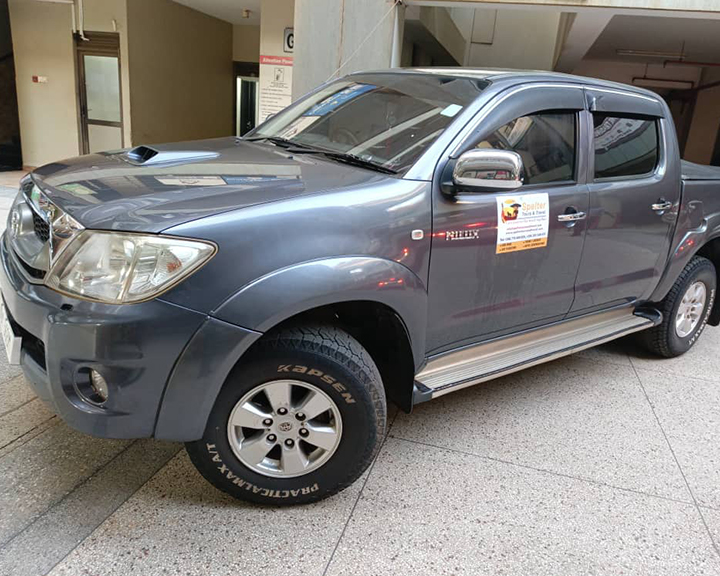 Double cabin 4WD pickup safari hire Uganda
